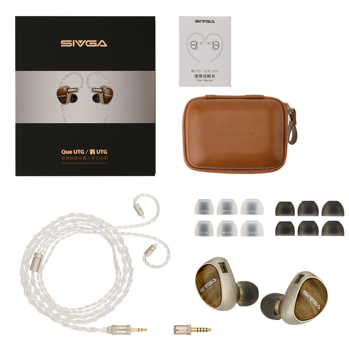 SIVGA QUE UTG, IEM cableado con diafragma dinámico de vidrio plano - Imagen 21