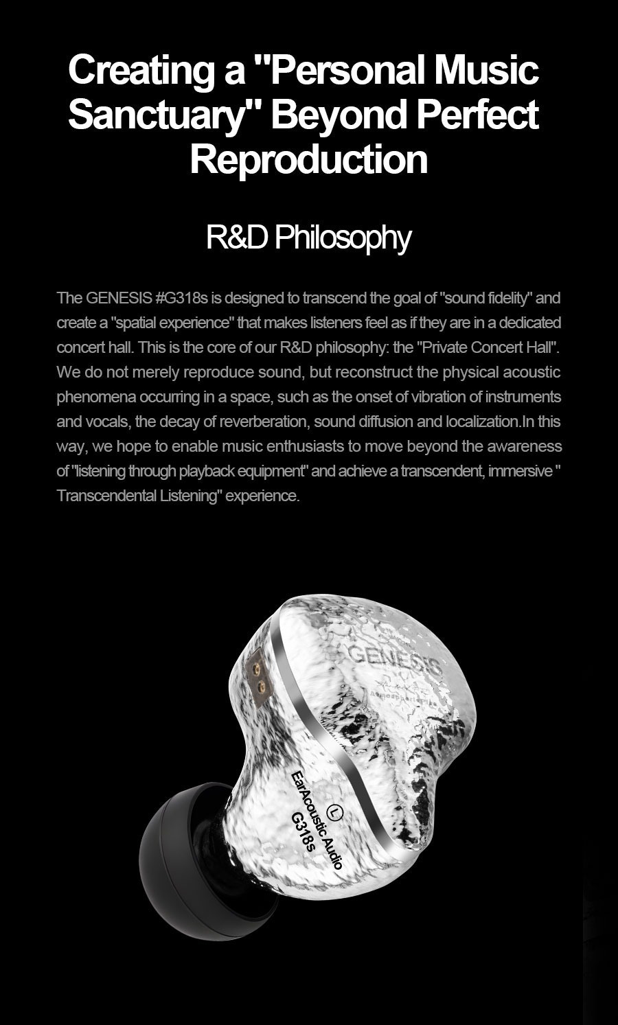 EarAcoustic Audio GENESIS G318s IEM HiFi - Imagen 3