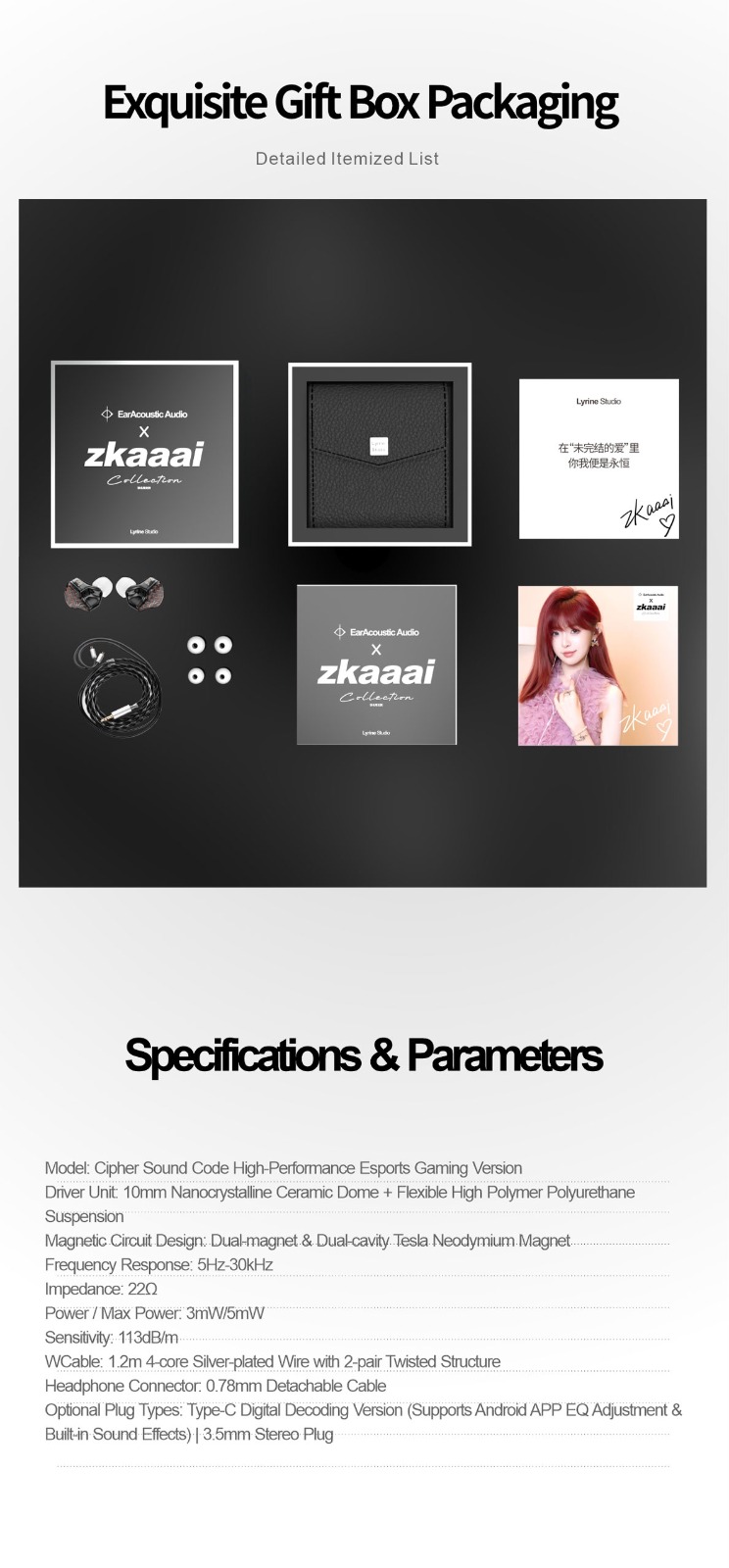 EarAcoustics Audio Cipher Gaming, USB "C" - Imagen 12