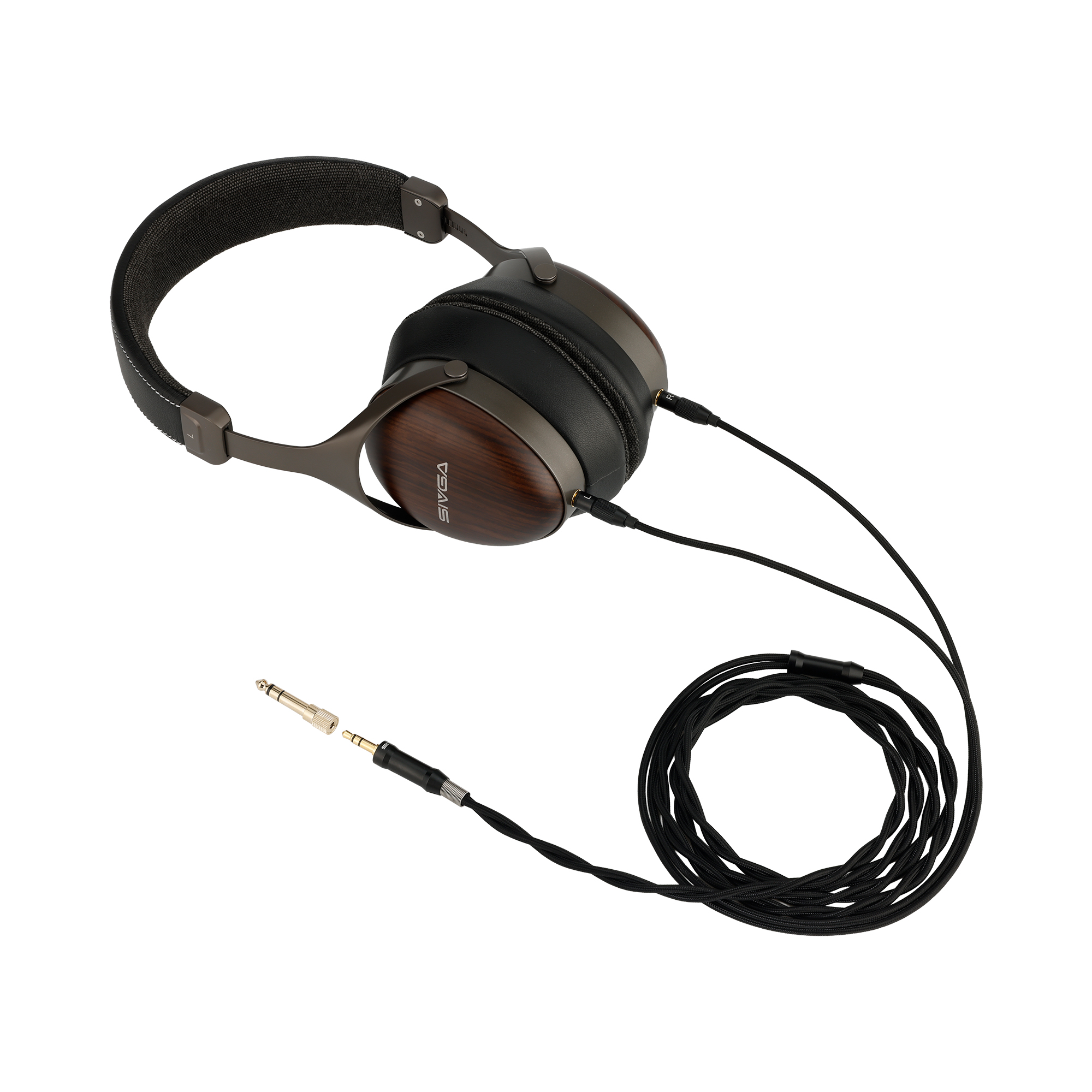 SIVGA ROBIN SV021 PRO BLK, Hi-Fi cerrados, diafragma de aluminio de 50 mm, carcasa de madera natural con cable desmontable - Imagen 15