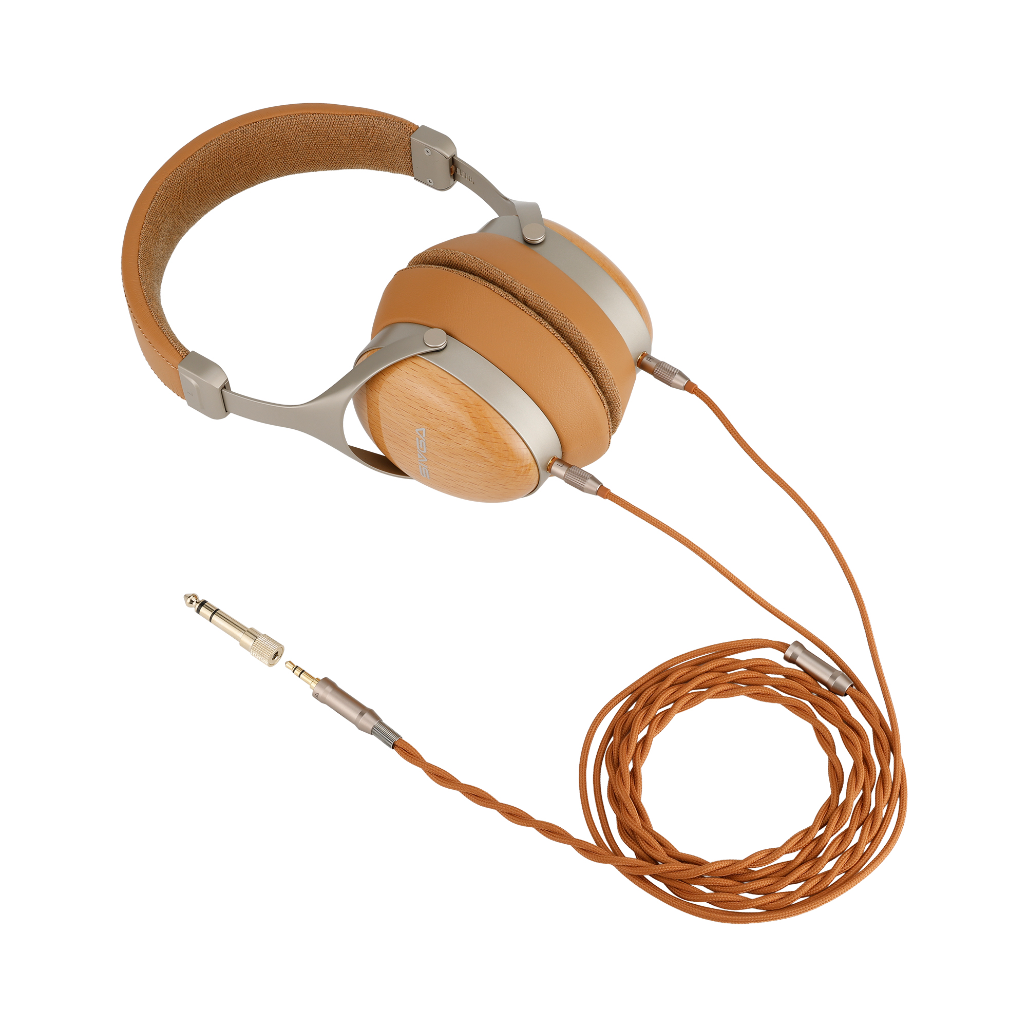 SIVGA ROBIN SV021 PRO BRN, Hi-Fi cerrados, diafragma de aluminio de 50 mm, carcasa de madera natural con cable desmontable - Imagen 11