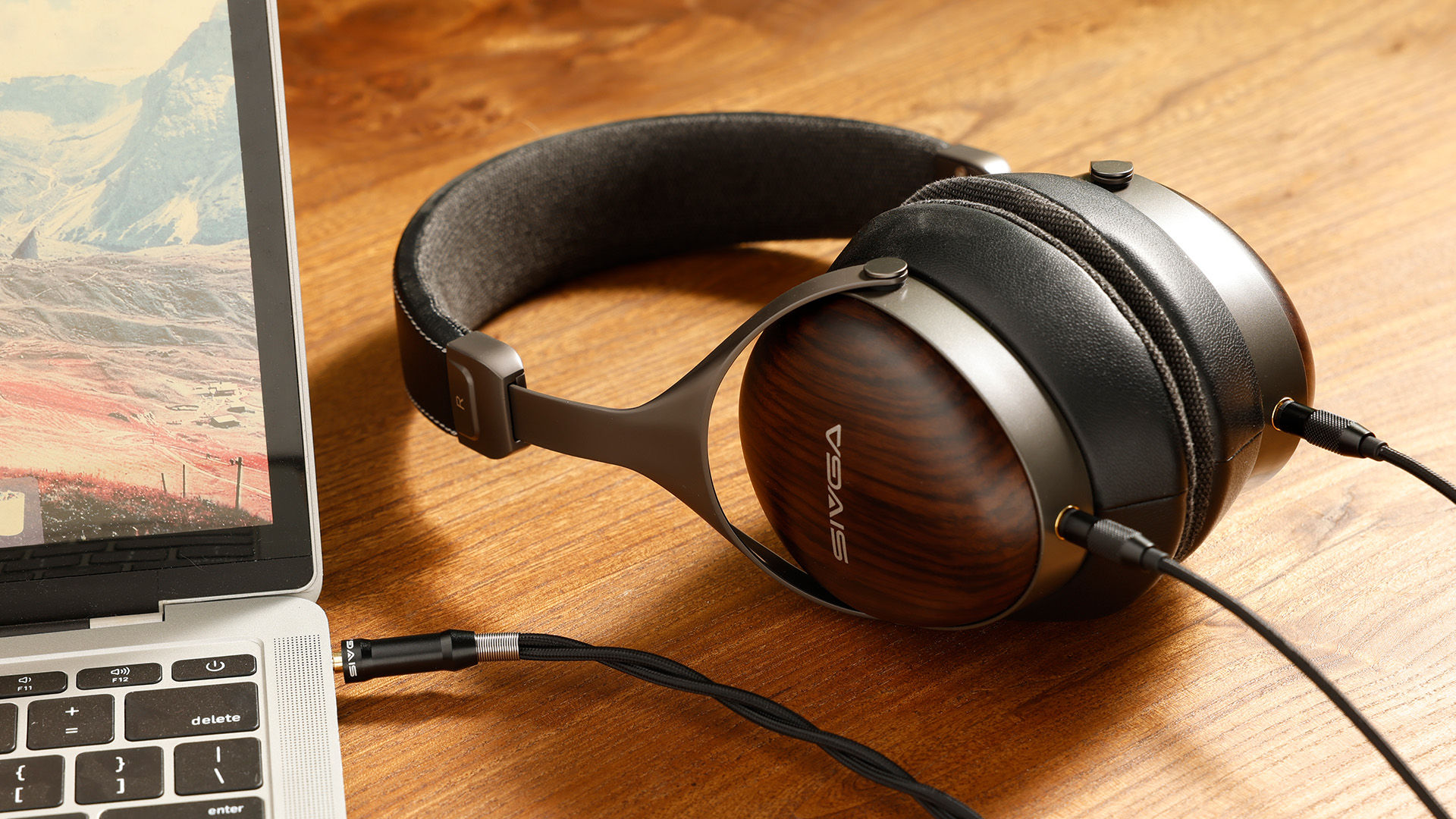 SIVGA ROBIN SV021 PRO BLK, Hi-Fi cerrados, diafragma de aluminio de 50 mm, carcasa de madera natural con cable desmontable - Imagen 25