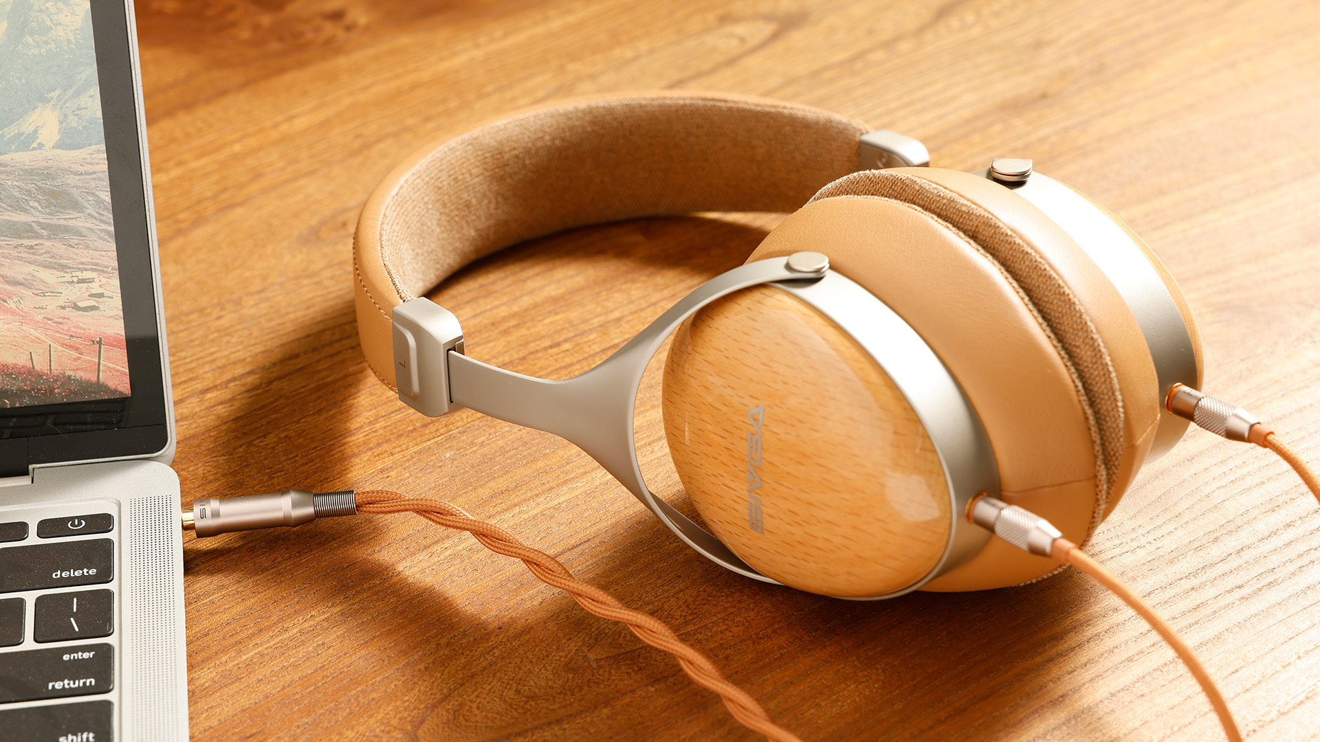 SIVGA ROBIN SV021 PRO BRN, Hi-Fi cerrados, diafragma de aluminio de 50 mm, carcasa de madera natural con cable desmontable - Imagen 21