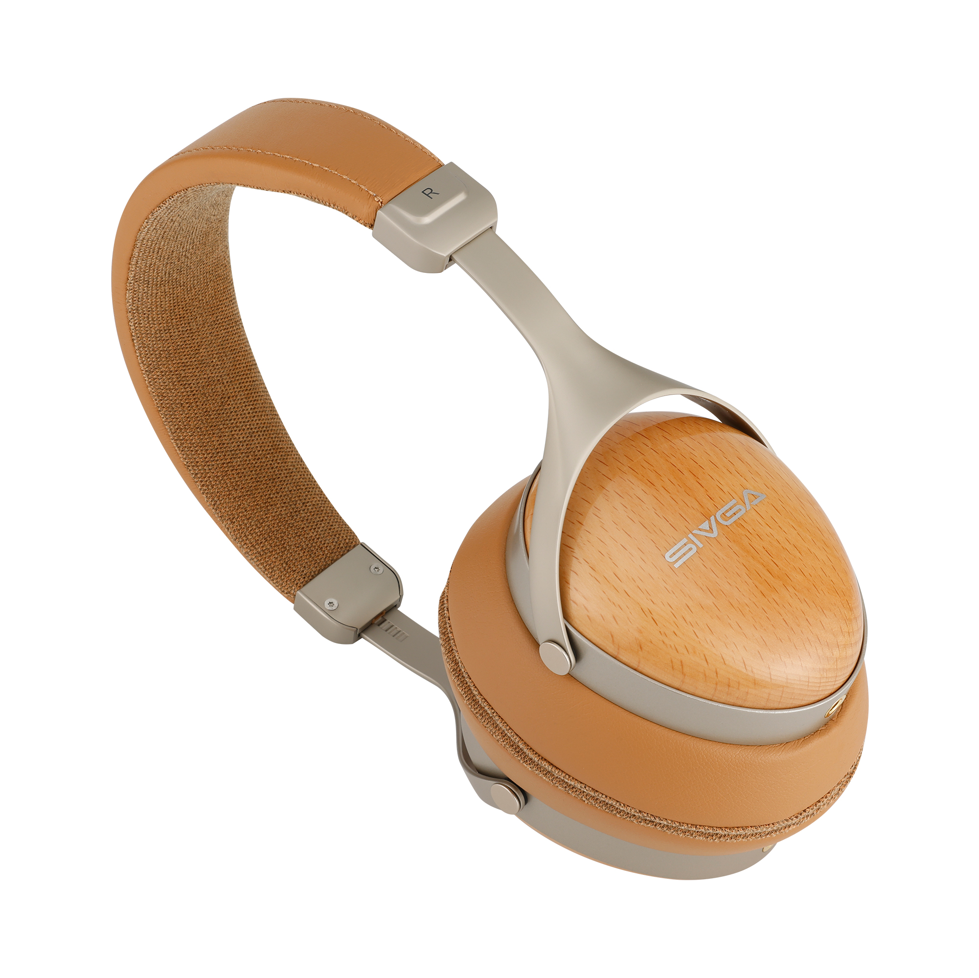 SIVGA ROBIN SV021 PRO BRN, Hi-Fi cerrados, diafragma de aluminio de 50 mm, carcasa de madera natural con cable desmontable - Imagen 8