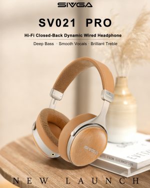 SIVGA ROBIN SV021 PRO BLK, Hi-Fi cerrados, diafragma de aluminio de 50 mm, carcasa de madera natural con cable desmontable - Vista secundaria