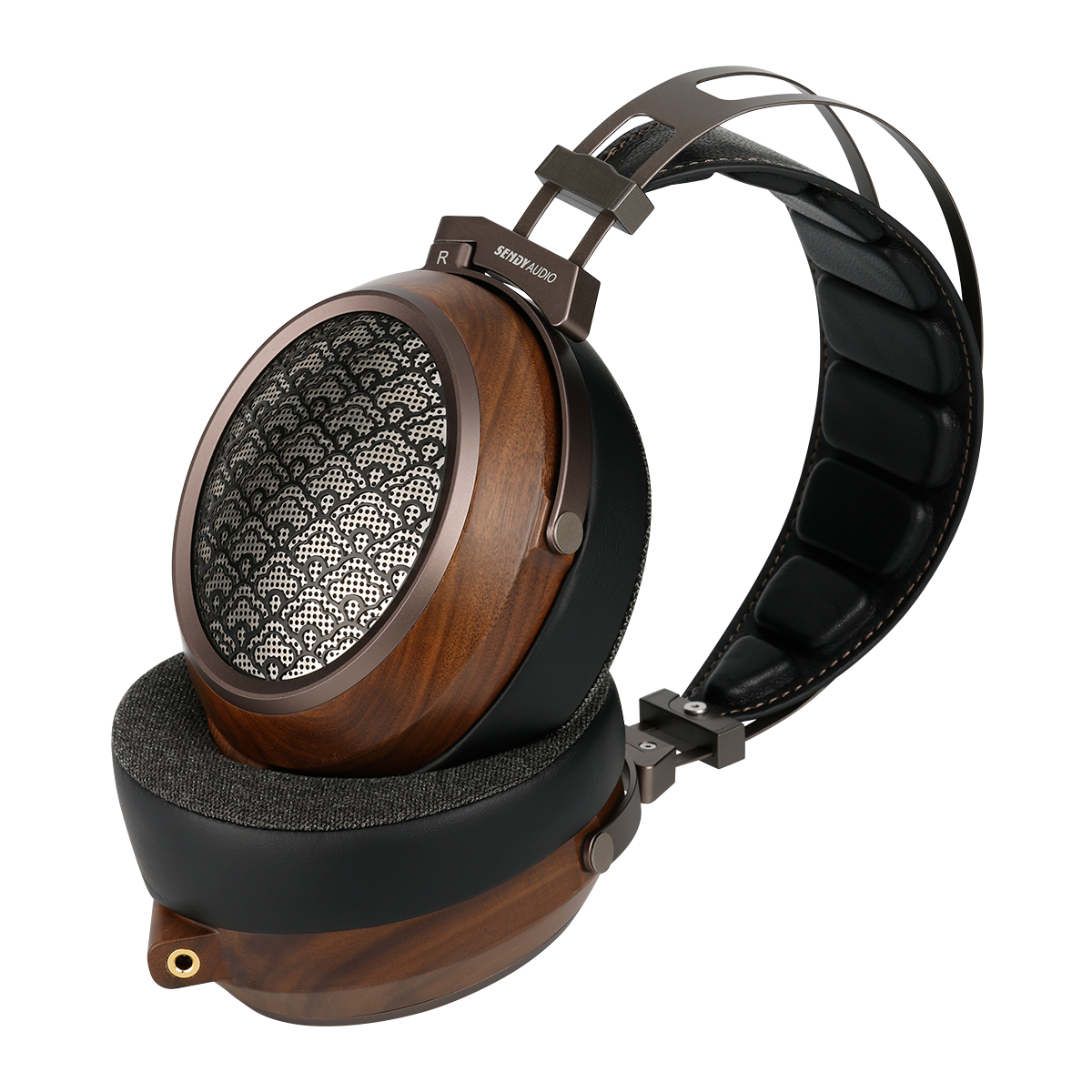 SENDY EGRET Auriculares de madera con cable, controlador magnético planar de 98*84 mm - Imagen 9