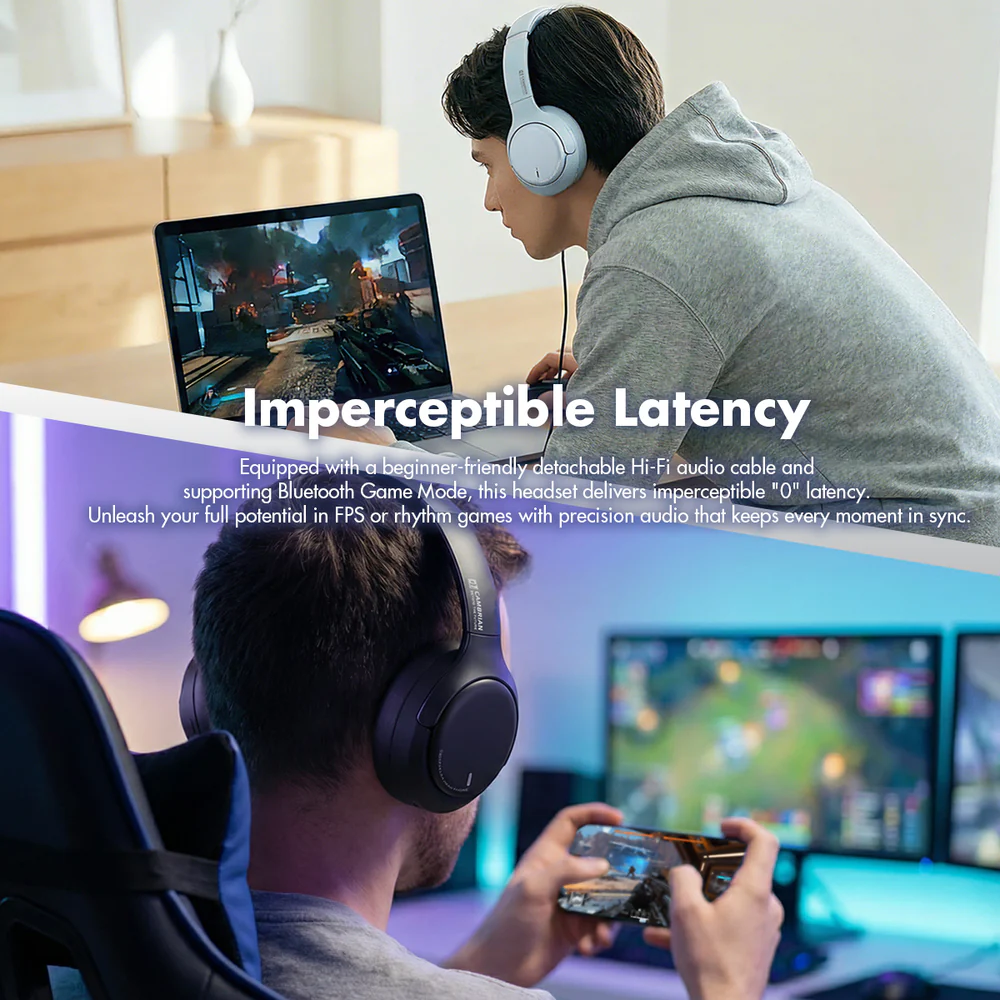 Auriculares inalámbricos ROSESELSA CAMBRIAN, cancelación de ruido, LDAC, Bluetooth 5.3, hasta100 horas de batería - Imagen 9