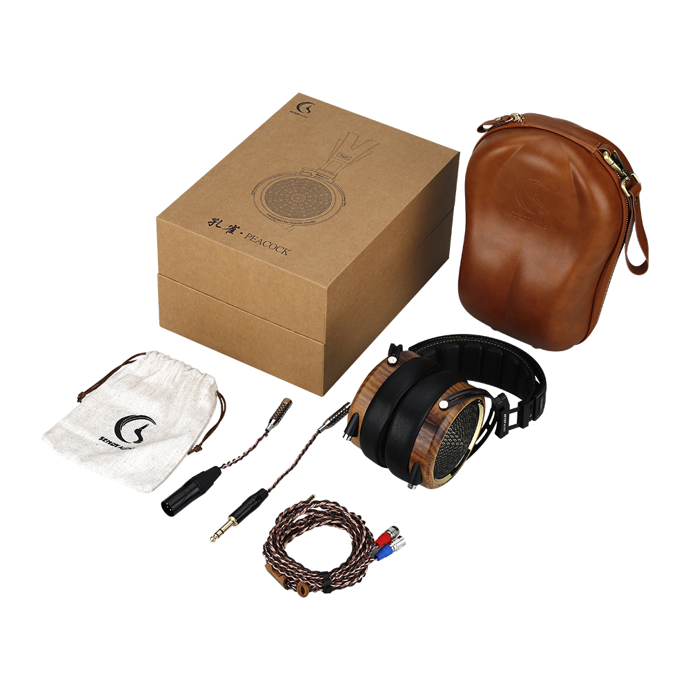 SENDY PEACOCK Auriculares circumaurales magnéticos planares Hi-Fi de diseño abierto con carcasa de madera - Imagen 8