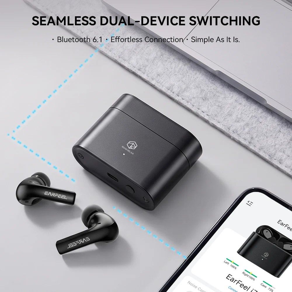 ROSESELSA Earfeel i7 Auriculares TWS, ANC, IPX5 - Imagen 12